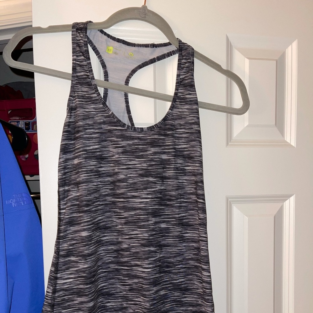 Black and White Razorback Tank